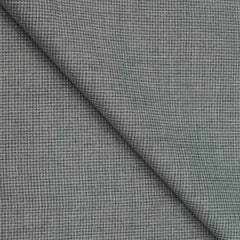 Koti Fabric Siyaram Poly Viscose Pin Check Colour Elaichi Green