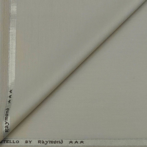 Koti Fabric Raymond Poly viscose Plain Colour Cream