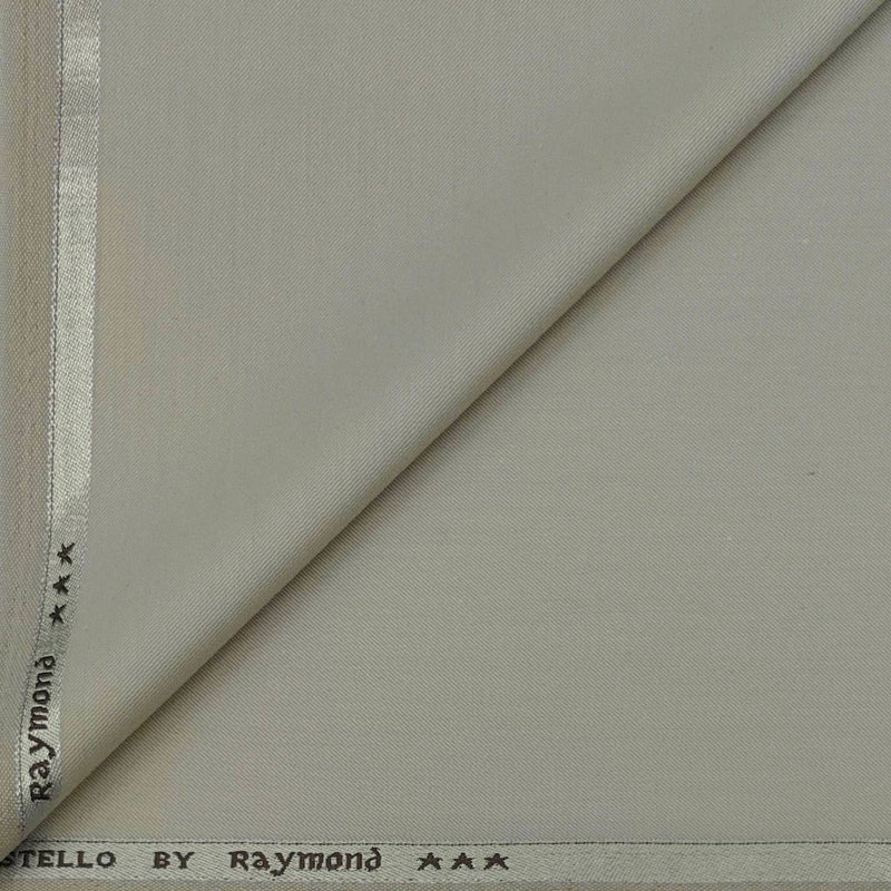 Koti Fabric Raymond Poly viscose Plain Colour Cream