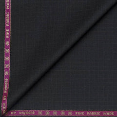 Koti Fabric Raymond Wool Blended Small Check Colour Blackish Brown