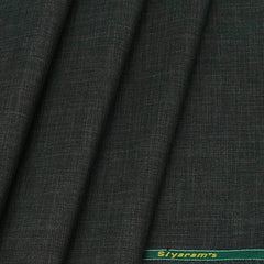 Koti Fabric Siyaram Poly Viscose Self Thick Texture Colour Millitary Green