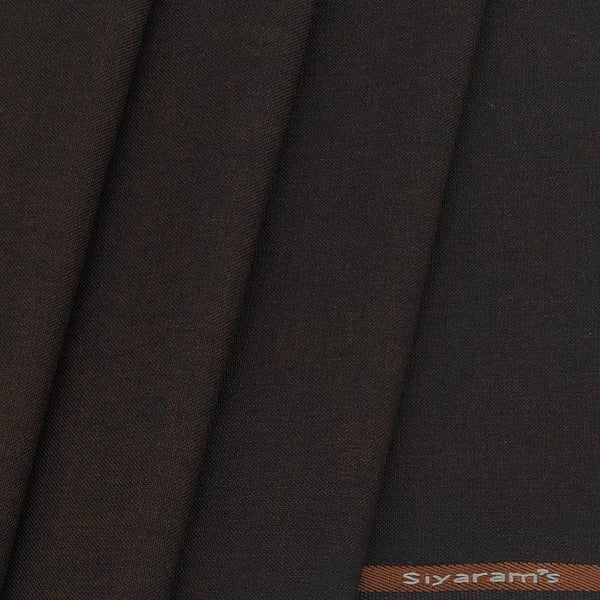 Koti Fabric Siyaram Cotton Blended Worsted Colour Dark Brown