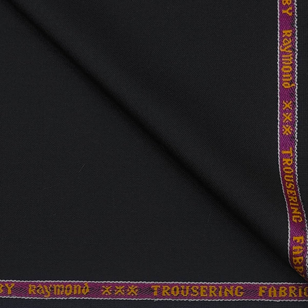 Koti Fabric Raymond Wool Blended Plain Colour Crow Black