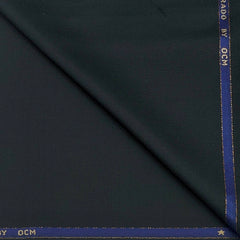 Koti Fabric OCM Super 100s Count Wool Blended Dotted Colour Dark Green