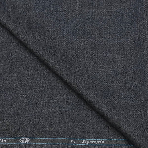 Koti Fabric Siyaram Poly Viscose Self Check Colour Grey