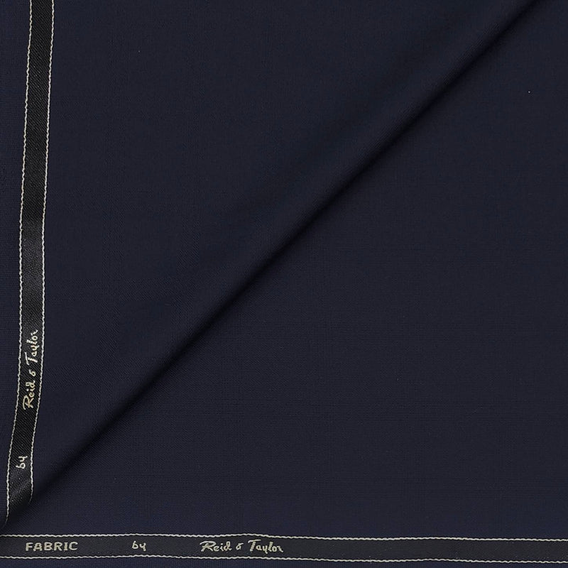 Koti Fabric Reid N Taylor Poly Viscose Mild Check Colour Midnight Blue