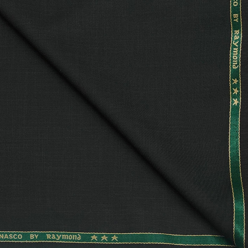 Koti Fabric Raymond Poly viscose Self Slub Colour Sage green