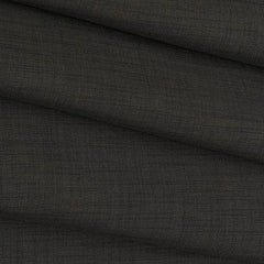 Fabric Siyaram Poly Viscose Self Slub Colour Dark Brown
