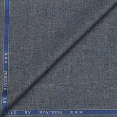 Koti Fabric Raymond Poly viscose Self Slub Colour Dark Silver