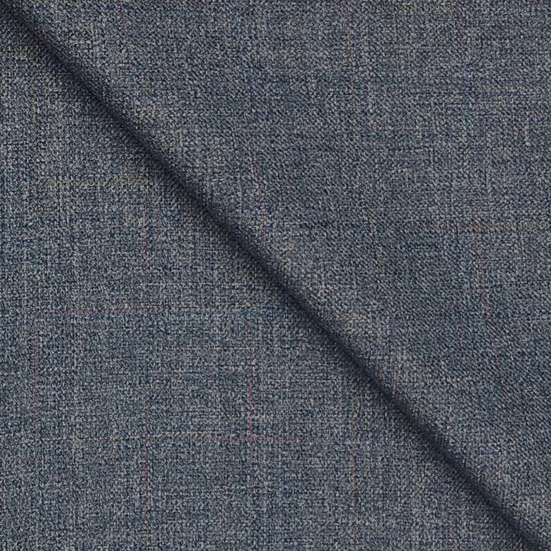 Koti Fabric Raymond Poly viscose Self Slub Colour Dark Silver
