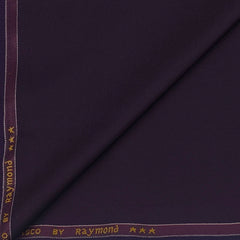 Koti Fabric Raymond Poly viscose Plain Colour Wine