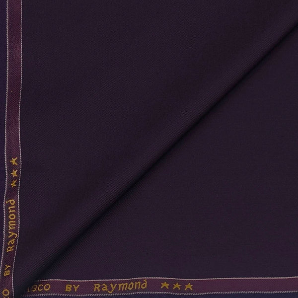 Koti Fabric Raymond Poly viscose Plain Colour Wine