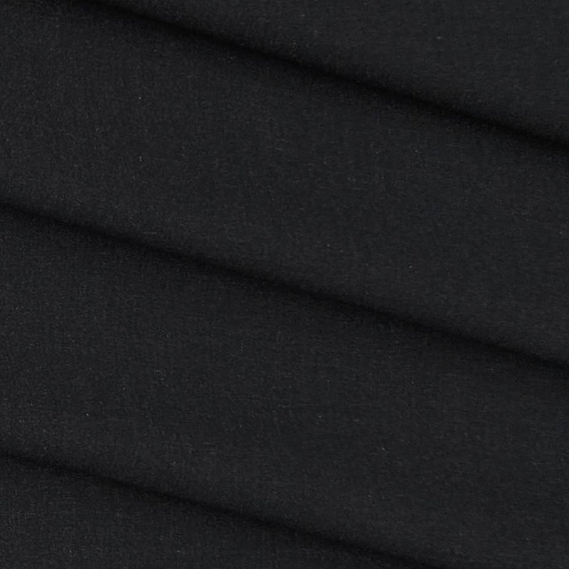 Trouser Fabric Graviera 4Way Lycra Premium Plain Colour Black