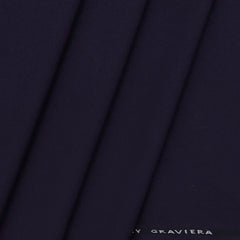 Trouser Fabric Graviera 4Way Lycra Premium Plain Colour Dark Purple