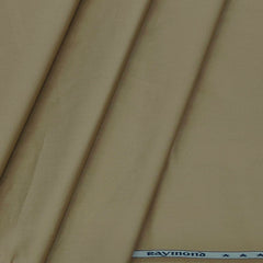Trouser Fabric Raymond Pure Cotton Plain Lycra Color Tan Brown