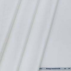 Trouser Fabric Raymond Pure Cotton Plain Lycra Color Off White