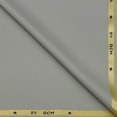 Trouser Fabric OCM Super 100s Wool Blended Dobby Colour Fossil Grey
