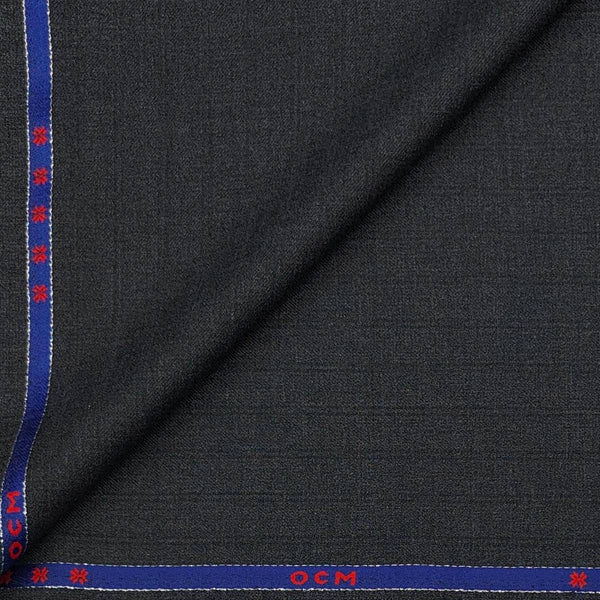 Trouser Fabric OCM Wool Blended Mild Lining Colour Charcoal Grey