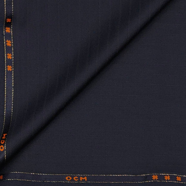 Trouser Fabric OCM Wool Blended Lining Colour Royal Dark Blue