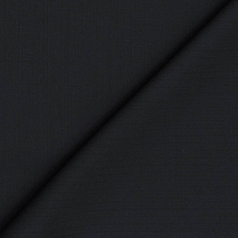 Trouser Fabric OCM Super 100s Wool Stretchable Blended Pin Lining Colour True Black