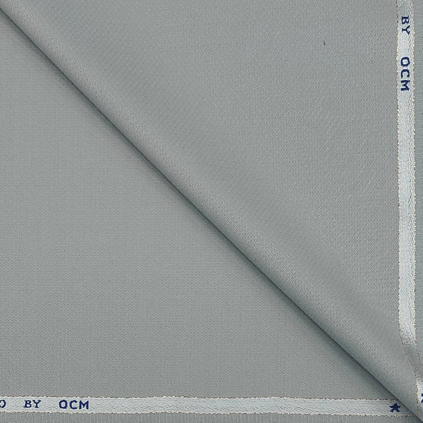 Trouser Fabric OCM Super 100s Wool Blended Dobby Colour Silver