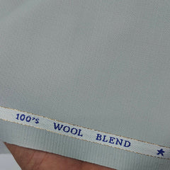 Trouser Fabric OCM Super 100s Wool Blended Dobby Colour Silver