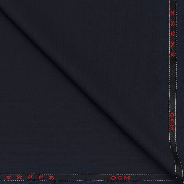 Trouser Fabric OCM Super 100s Wool Stretchable Blended Pin Lining Colour Midnight Blue
