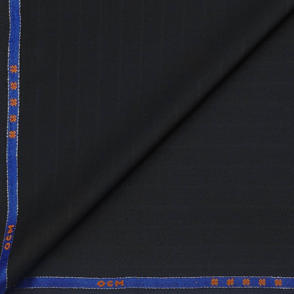 Trouser Fabric OCM Wool Blended Mild Lining Colour Metal Black