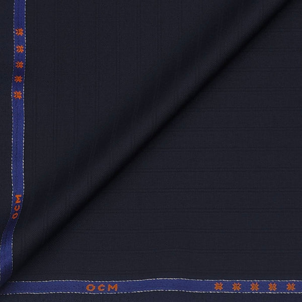 Trouser Fabric OCM Wool Blended Mild Lining Colour Berry Blue