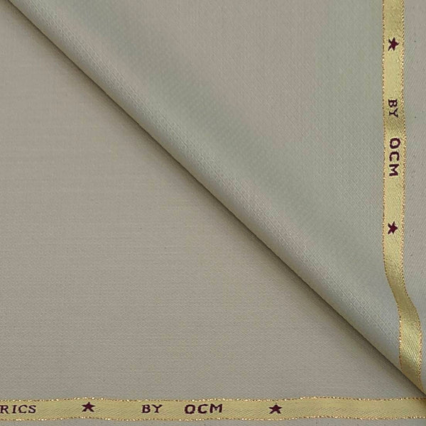 Trouser Fabric OCM Super 100s Wool Blended Dobby Colour Light Brown