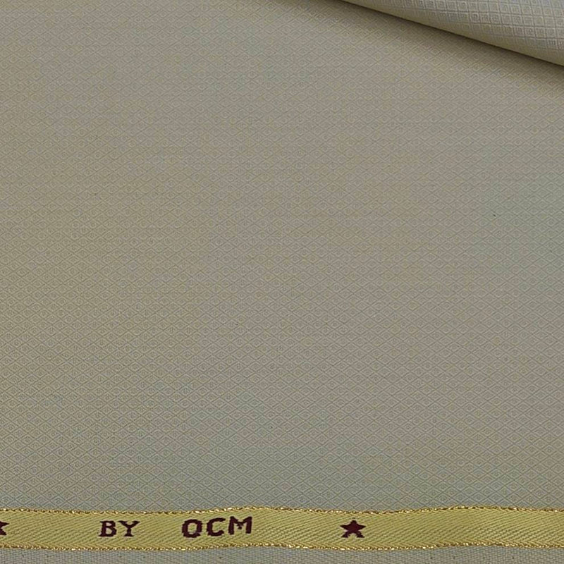 Trouser Fabric OCM Super 100s Wool Blended Dobby Colour Light Brown