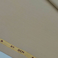 Trouser Fabric OCM Super 100s Wool Blended Dobby Colour Light Brown