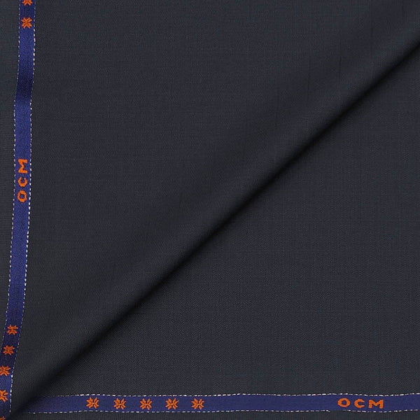 Trouser Fabric OCM Wool Blended Mild Lining Colour Agean Blue
