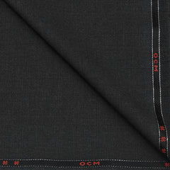 Trouser Fabric OCM Super 100s Wool Stretchable Blended Worsted Check Colour Charcoal Grey
