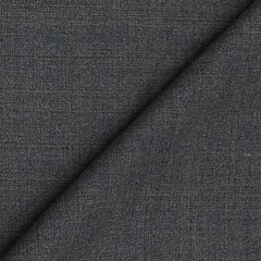 Trouser Fabric OCM Super 100s Wool Stretchable Blended Worsted Check Colour Lava Grey