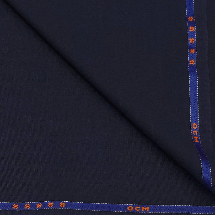 Trouser Fabric OCM Wool Blended Mild Lining Colour Resolution Blue