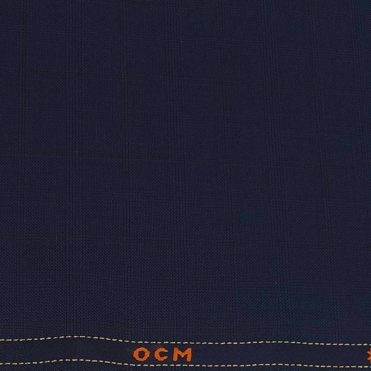 Trouser Fabric OCM Wool Blended Mild Broad Check Colour Neavy Blue