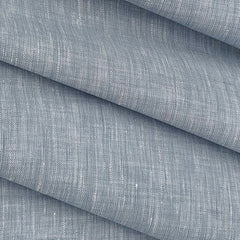 Shirt Fabric Raymond Pure Linen Plain Colour Satin Soft Blue