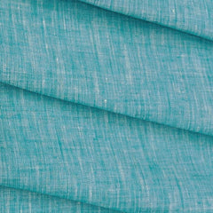 Shirt Fabric Raymond Pure Linen Plain Colour Firozi