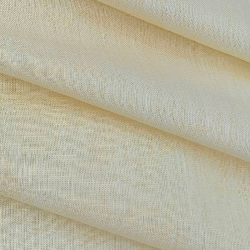 Shirt Fabric Raymond Pure Linen Plain Colour Cream