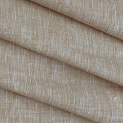 Shirt Fabric Raymond Pure Linen Plain Colour Light Brown