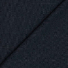 Trouser Fabric Donear Wool Blended Broad Check Colour Prussian Blue