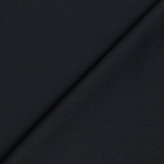 Trouser Fabric Donear Wool Blended Plain Colour Crow Black