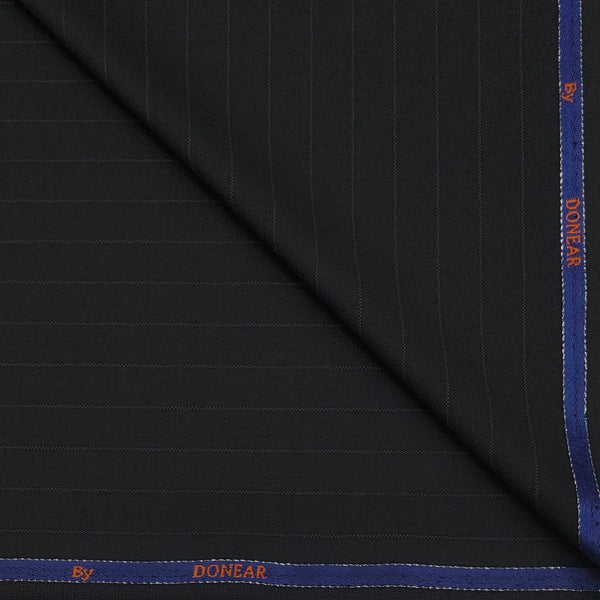 Trouser Fabric Donear Wool Blended Broad Lining Colour Black
