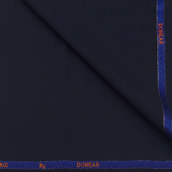 Trouser Fabric Donear Wool Blended Dobby Colour Midnight Blue