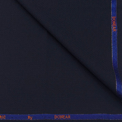 Trouser Fabric Donear Wool Blended Dobby Colour Midnight Blue