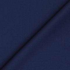 Trouser Fabric Donear Wool Blended Plain Colour Cobalt Blue