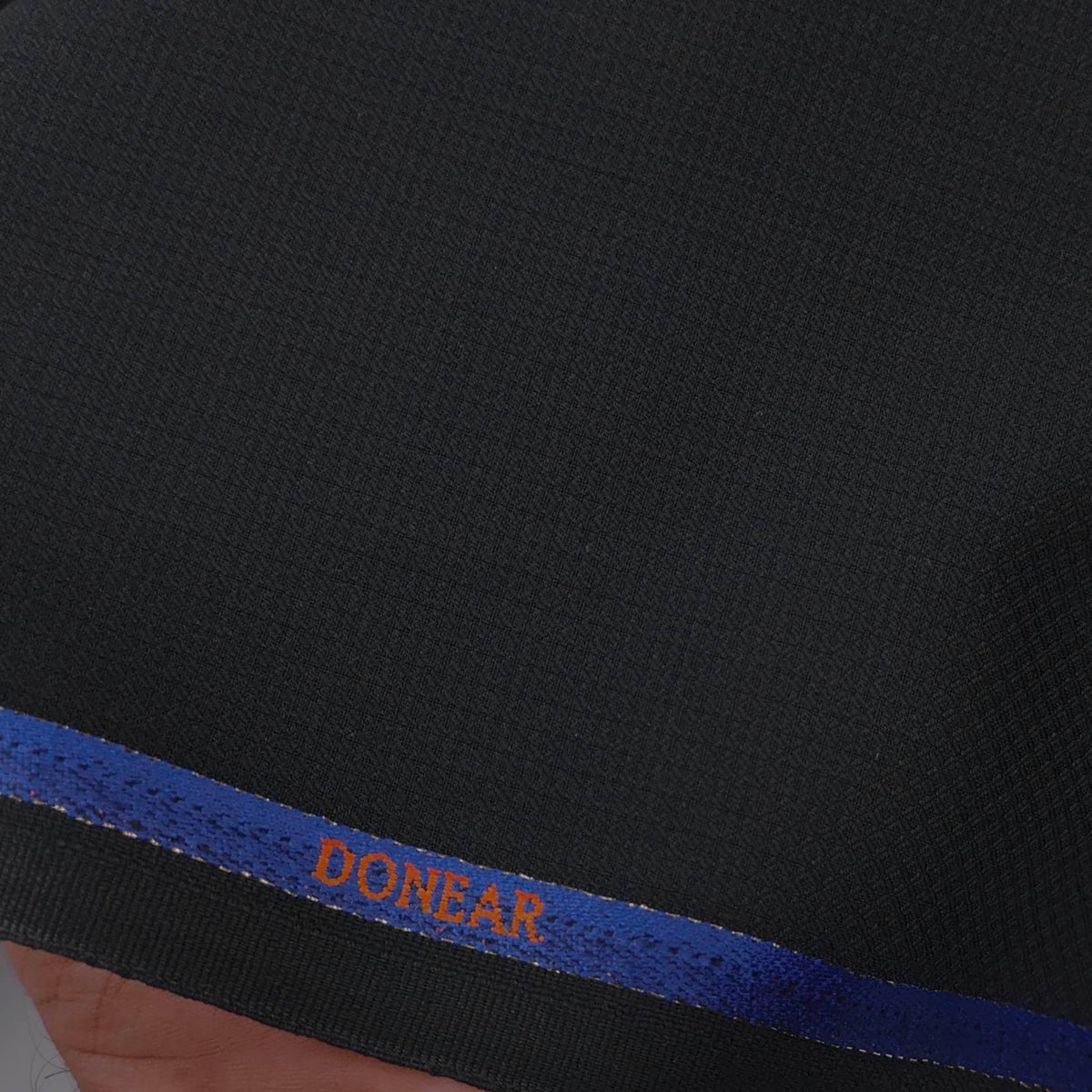 Trouser Fabric Donear Wool Blended Dobby Colour Black