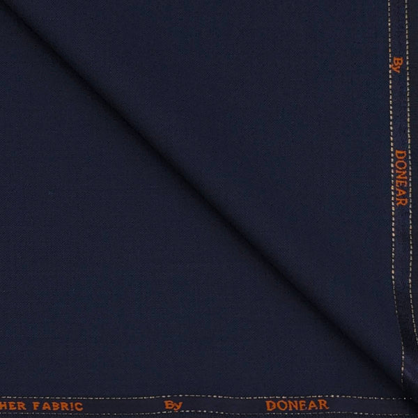 Trouser Fabric Donear Wool Blended Self Texture Colour Resolution Blue