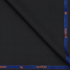 Trouser Fabric Donear Wool Blended Mild Broad Check Colour Dark Mocha Brown